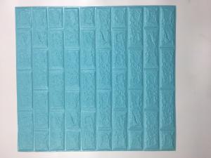 Quality REACH Certified Blue XPE 3D Foam Wall Stickers For House Decor wholesale