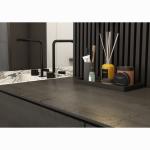 Black Obsidian Sintered Stone Tile 800x2700mm For Dramatic Backdrop