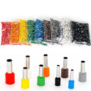 Quality E1508 Insulated Wire Ferrules Terminals Pre - Insulated Crimp Copper Tube wholesale