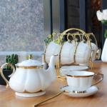 Sustainable Luxury Gold Rim Porcelain Espresso Cappuccino Turkish Coffee Tea Cup