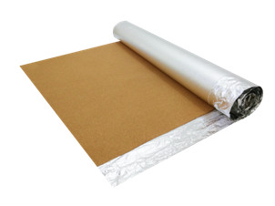3mm Silver Foil Cork Flooring Underlayment With Moisture Barrier