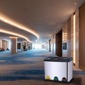 Quality Anti Fingerprint 24L 3 Compartment Trash Can wholesale