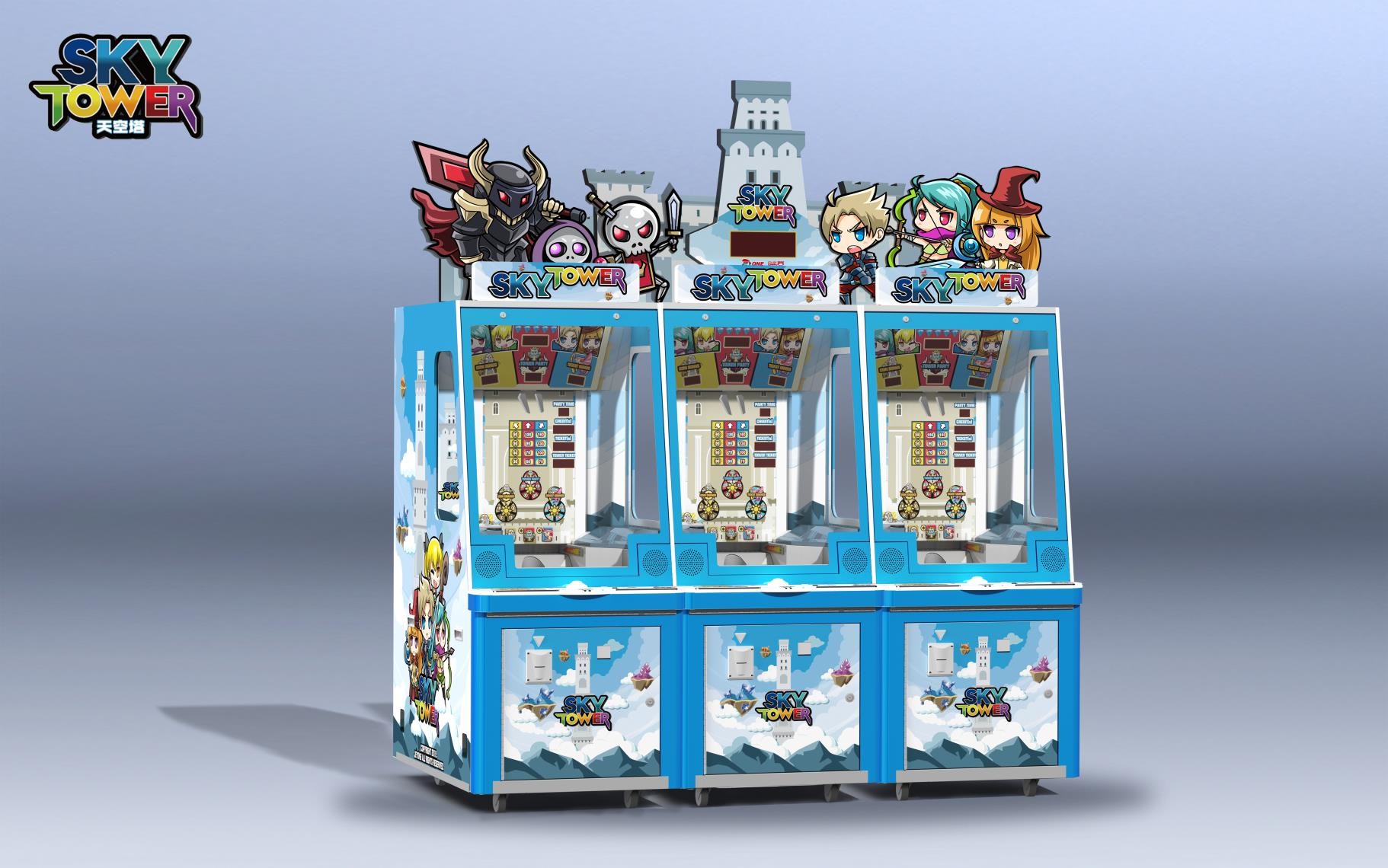 1000W High Income Redemption Arcade Machines Coin Pusher Build Sky Tower Game