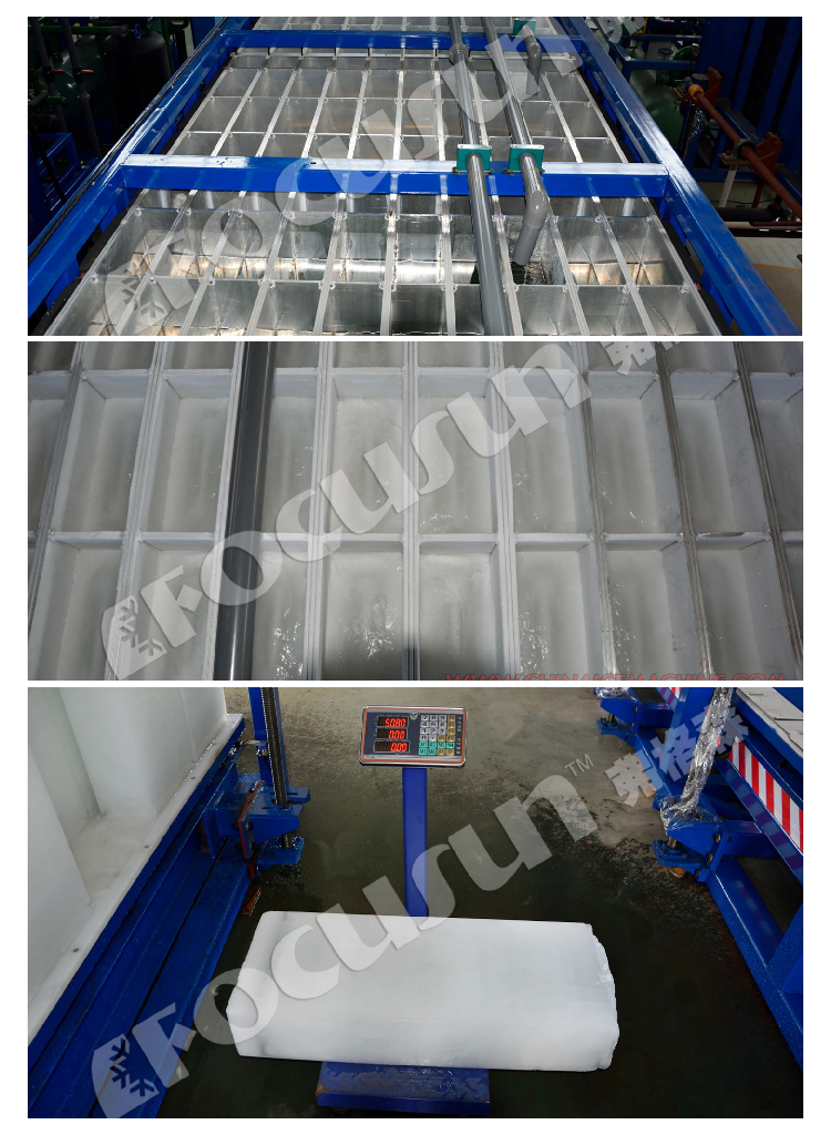 20 Tons Per Day Industrial Direct Cooling System Block Ice Maker for Ice Block Shape