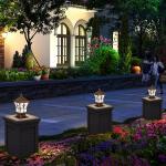 Holiday Backyard Led Post Lamp Fixtures Exterior Top Post 6V 5W