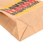 Unique Opening Design Easy Folding Convenient Kraft Paper Delivery Snack Packing