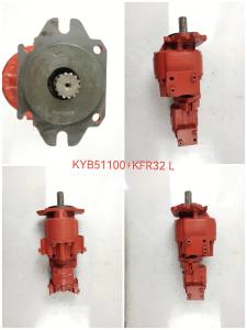 Quality KYB51100+KFR32L Komatsu Hydraulic Gear Pump GD605A GD655A WA100 WA100SS wholesale