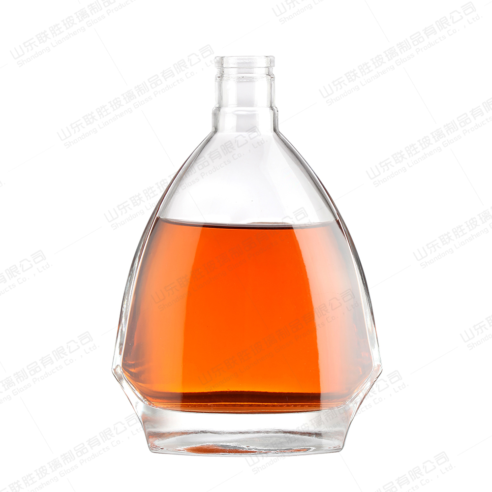 Glass Leaf Shape Grape Wine Bottles Customized with Base Material Glass and 's Direct