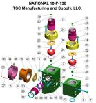 NATIONAL 14P220 MUD PUMP, 12P160 MUD PUMP, 10P130 MUD PUMP, 9P100 MUD PUMP, 8P80