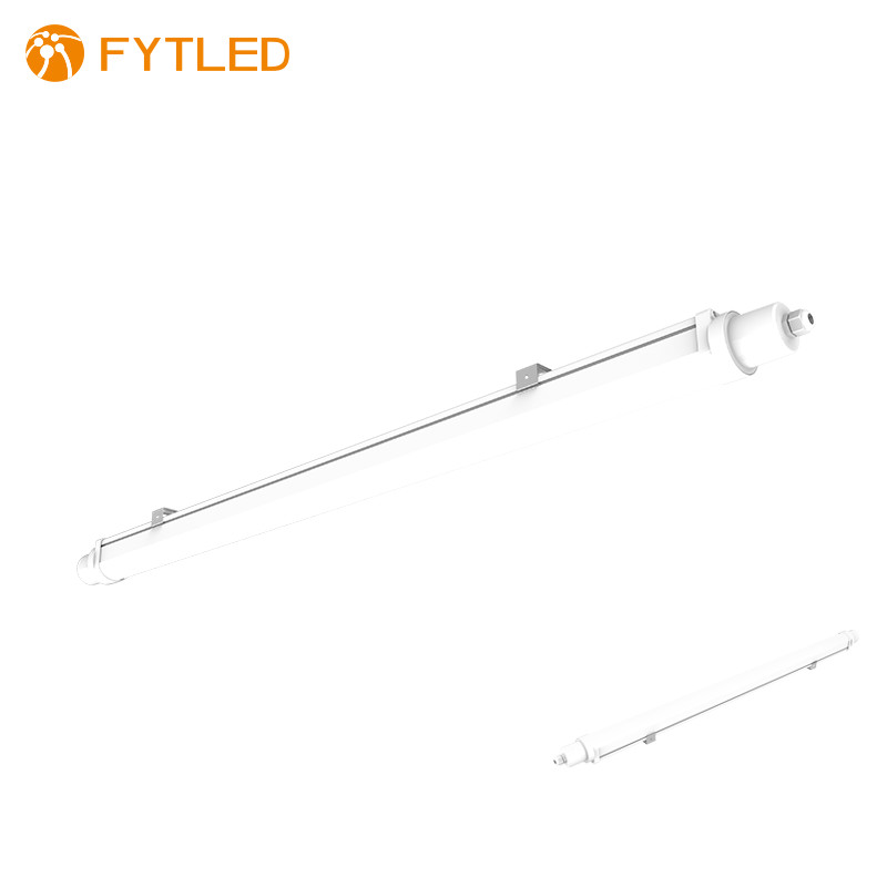 Dimmable AC100V IK10 Protection LED Tri Proof Lights , 4 Feet Led Tube Light