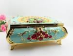 Shinny Gifts Jewelry Box Storage Organizer Case Ring Earring Necklace Mirror PU