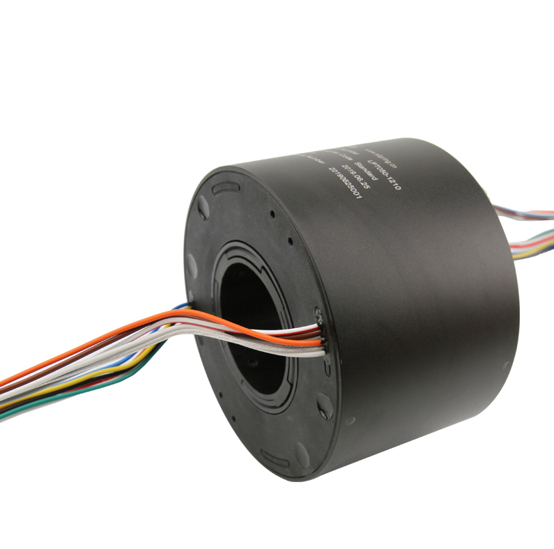 Through Hole Slip Ring 12 Circuit 15A 60% RH Below Via Diameter 50mm IP44