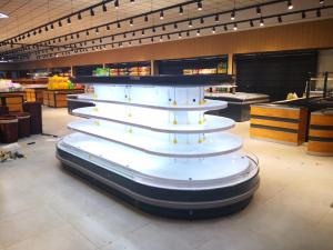 Quality Circular Multideck Open Display Refrigerated Cabinet For Dairy Products / Meat wholesale