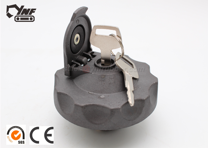 Grey Excavator Spare Parts YNF02221 Hyundai Diesel Fuel Tank Cap R60 55-7 80-7 215-7 225-7