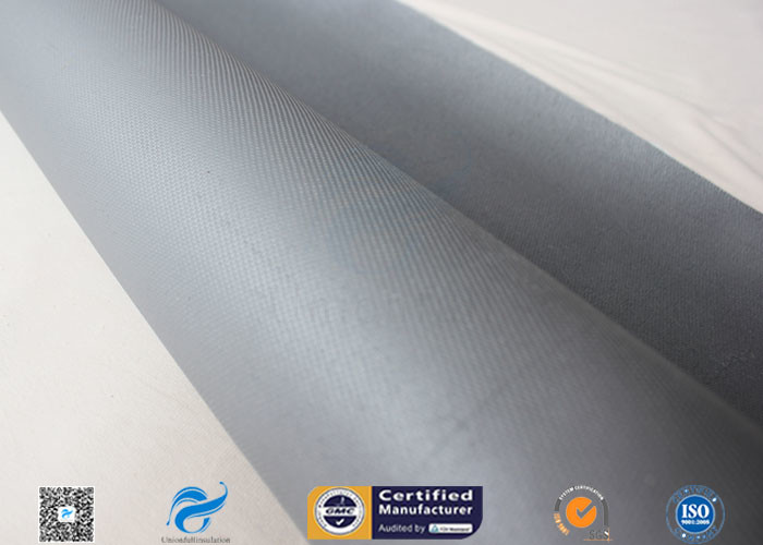 Grey Silicone Coated Fiberglass Fabric 1050GSM 39" 3784 Heavy Duty Fire Safe