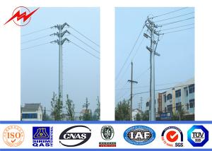 China 18m Steel Utility Pole Power Line Pole For 33kv Transmission Line Steel Pole Tower on sale