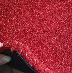 Quality Eco Friendly Red Coloured Artificial Grass Playground Children Playing wholesale