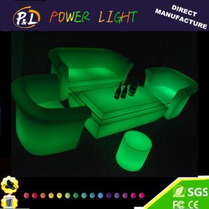 Quality Lounge Furniture Plastic LED Illuminated Sofa Sets wholesale