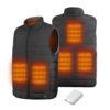 Quality USB Rechargeable Electrical Heating vest Jacket Winter Men jacket Sleeveless Puffer Cotton Jacket Quilted vest wholesale