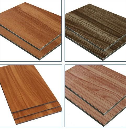 3mm 5mm Wood Grain Aluminum Composite Panel PE Coated Alucobond Sheet