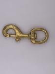 High Polish Pet Hardware Solid Brass Hook With Customizable Logo