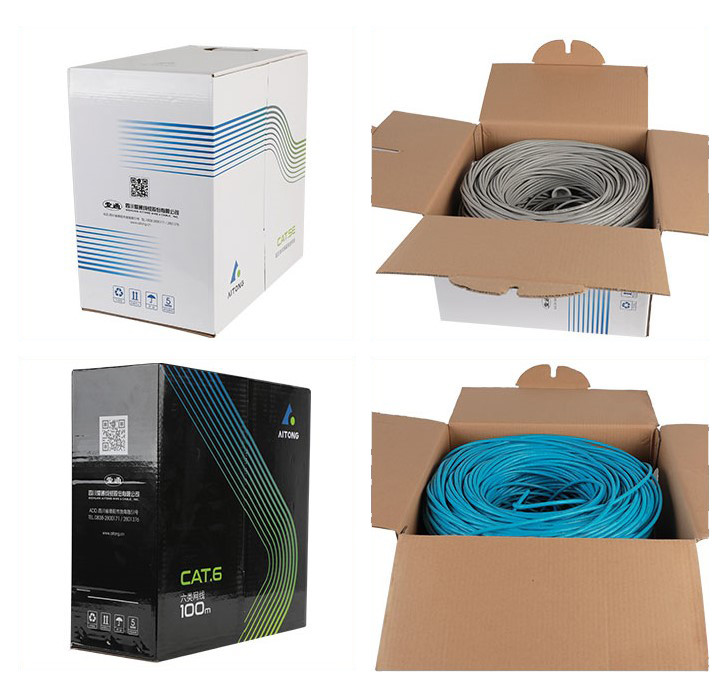 FTP CAT6 Lan Cable Outdoor 4pair Copper PVC Jacket Outdoor Lan Cable Cat6