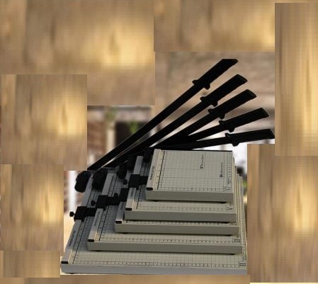 Heavy Duty Paper Cutter Machine , Guillotine Card Cutter Metal Base Plate