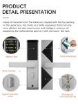 RFID Hotel Door Lock Black / Silver Smart Electronic Door Lock
