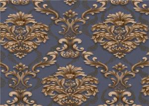 Quality Classical Damask PVC Vinyl Wallpaper Waterproof For Interior Room Decoration wholesale