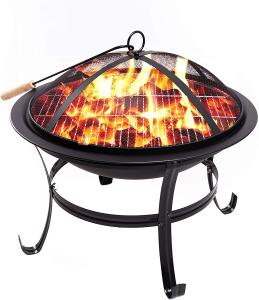 Quality 22 Inch Barbecue Portable Fire Pit For Camping Patio Backyard Garden wholesale