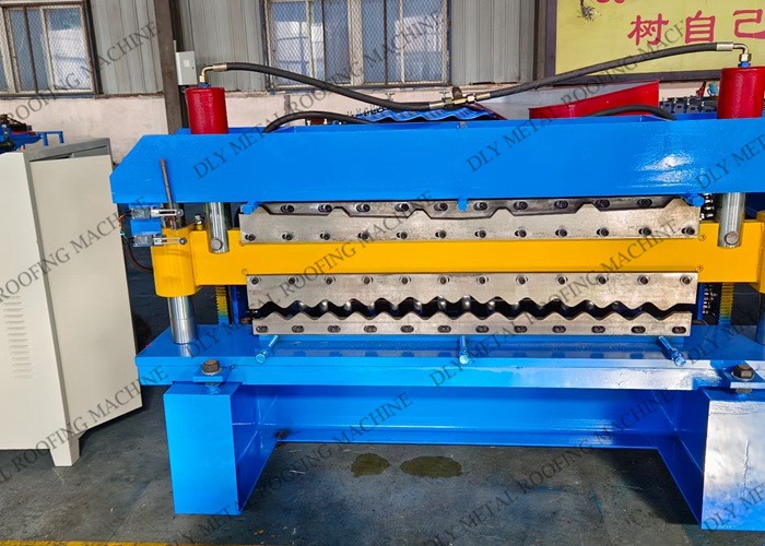 Automatic Plc Corrugated Roof Sheeting Machine 480v 1.25m Metal Forming