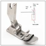 Free Ironing Lower Hem Press Foot For Garment Finishing