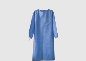 Quality High Durability Disposable Isolation Gowns Round Neck Design Weight 40g wholesale