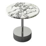 Elegant Stainless Steel Marble Top Couch Side Table OEM ODM