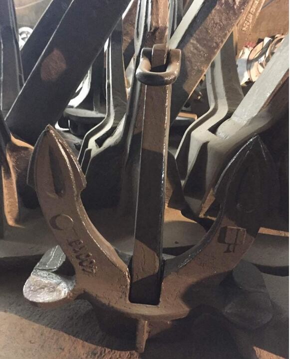 Marine Boat Delta Flipper Anchor , Offshore Navy Stockless Anchor With High Holding Power