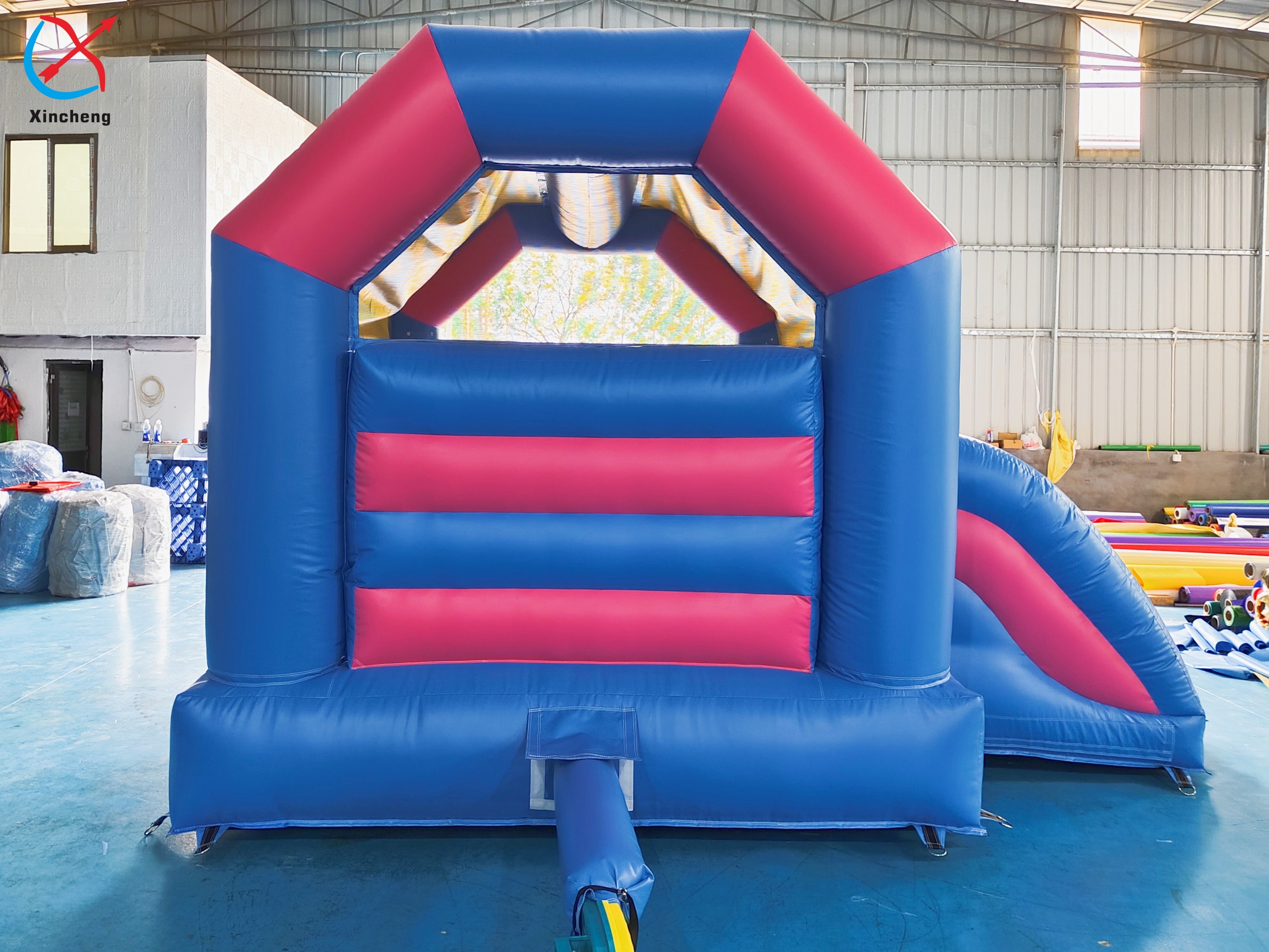 Manufacturer Inflatable Bouncy House With Slide Combos Inflatable Jumping Castle