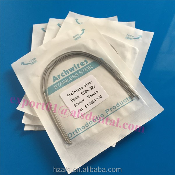 Orthodontic Materials NiTi Straight Wire 5M with Round Rectangular Archwires 0.018" Size