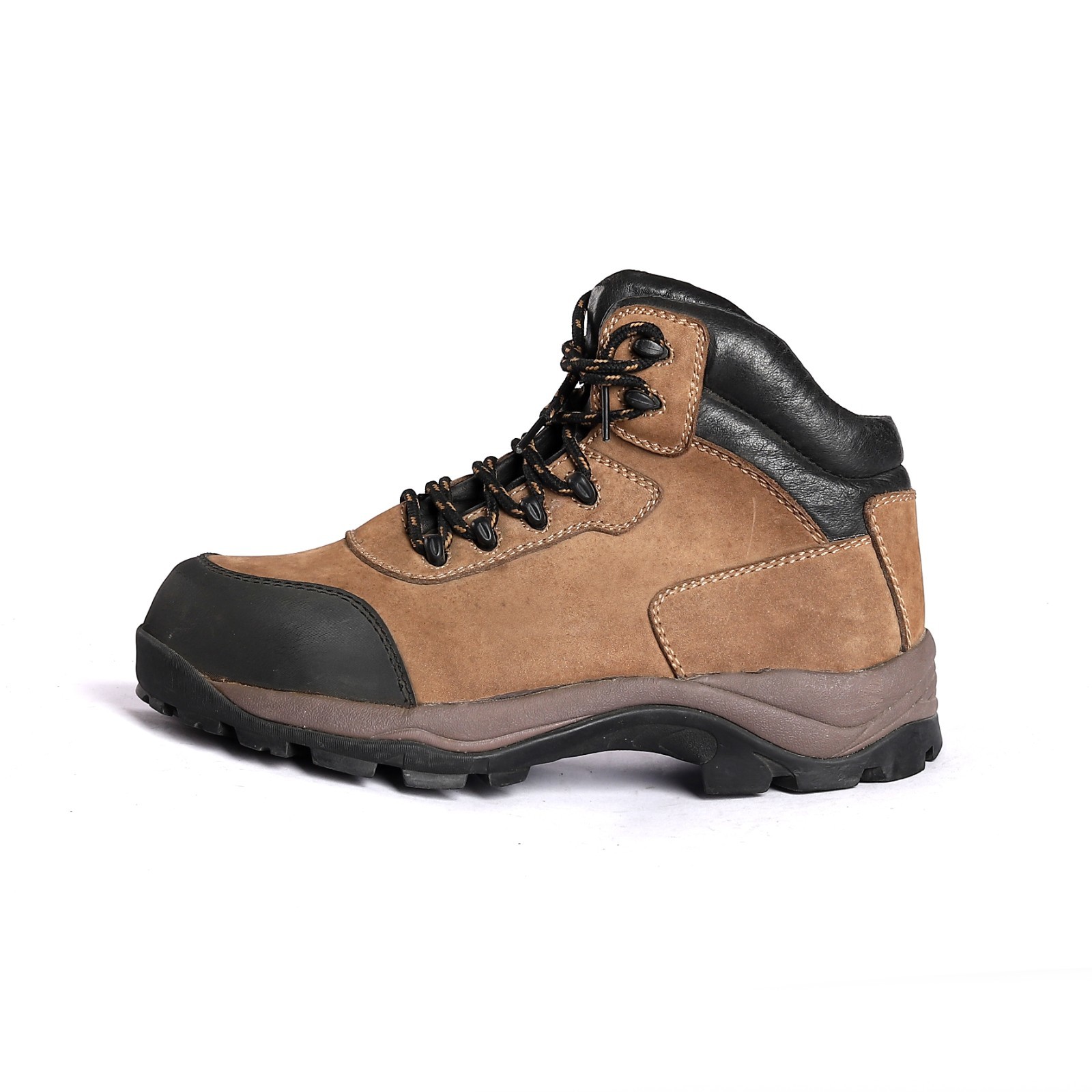 Industrial Pu Outsole / Genuine Leather Upper Safety Boots With Anti Puncture Defense
