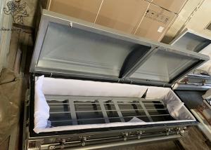 Quality Funeral Metallic Coffin Customizable Interior ISO9001 Certificate wholesale