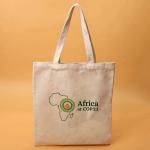 Handled Black And White Canvas Tote Bag / Fashionable Cool Canvas Tote Bags