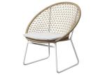 All Weather Use Aluminum Woven Rope Outdoor Table Chairs