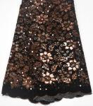 Supoo popular flocking velvet lace Senegal lace african lace fabric for party