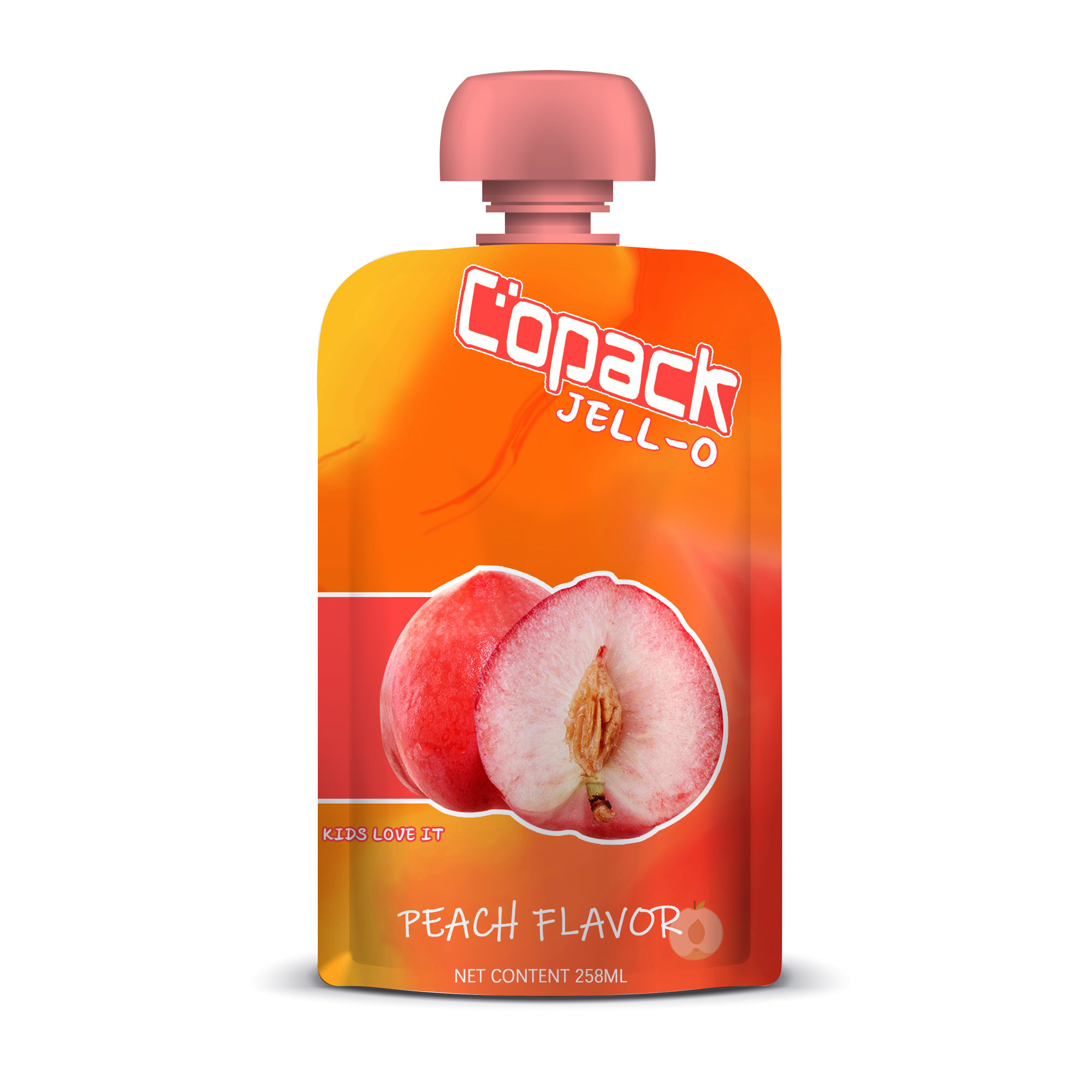 Plastic Liquid Fruit Juice Drink Spout Pouch Packaging 200ml Reusable