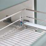 Door Glass Front Modular Kitchen Cabinets Aluminum Frame Kitchen Cabinet