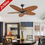 Large Airflow Low Noise 5 Blades Led Energy Saving Ceiling Fan With Remote