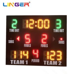 Quality DIP Led Electronic Indoor Outdoor Basketball Scoreboard No Dazzling wholesale