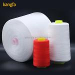 Manufacture Produce Spun Polyester Yarn OEM Raw White 60/2 with Chemical