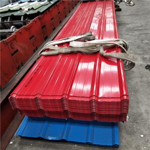 Quality 27 tons 840mm corrugated red color steel roof sheet delivered by a 20ft container wholesale