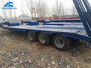 Quality 2017 Year 3 Axle Used Low Bed Semi Trailer With FUWA Brand Axle wholesale