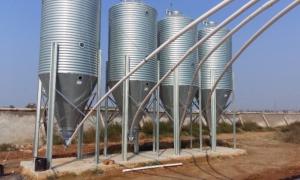 Quality Seeds Feed Storage Galvanized Grain Silo / Field Corrugated Grain Bin wholesale